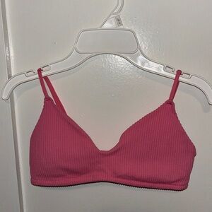 H&M Fuchsia Ribbed Bralette top - size small